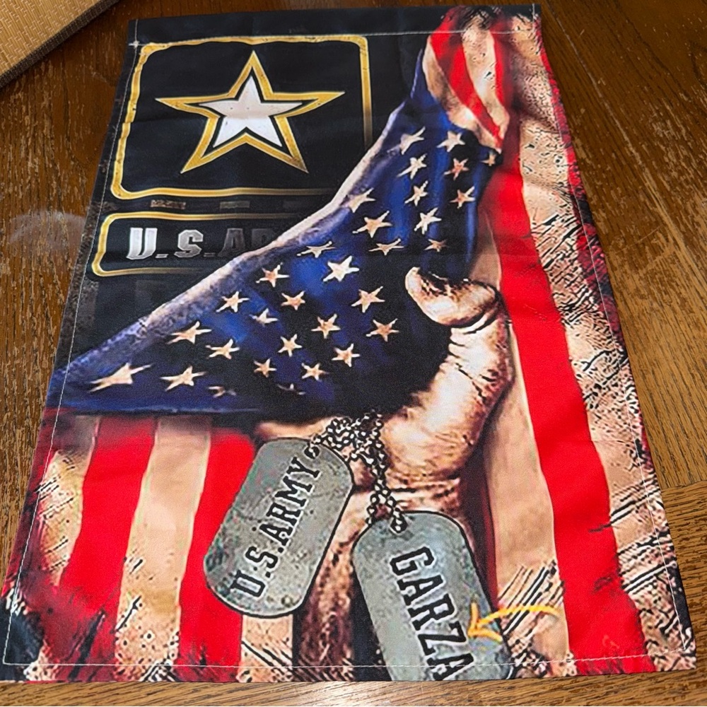 US Military Army Veteran Double Sided 12.5 x 18 in Garden Flag New Army - Picture 2 of 4